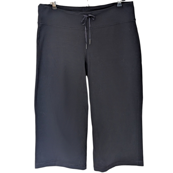 Lululemon Relaxed Fit Crop II Black Spandex Wide Leg Rel: 11/2011 Women's size 8 - Picture 2 of 11